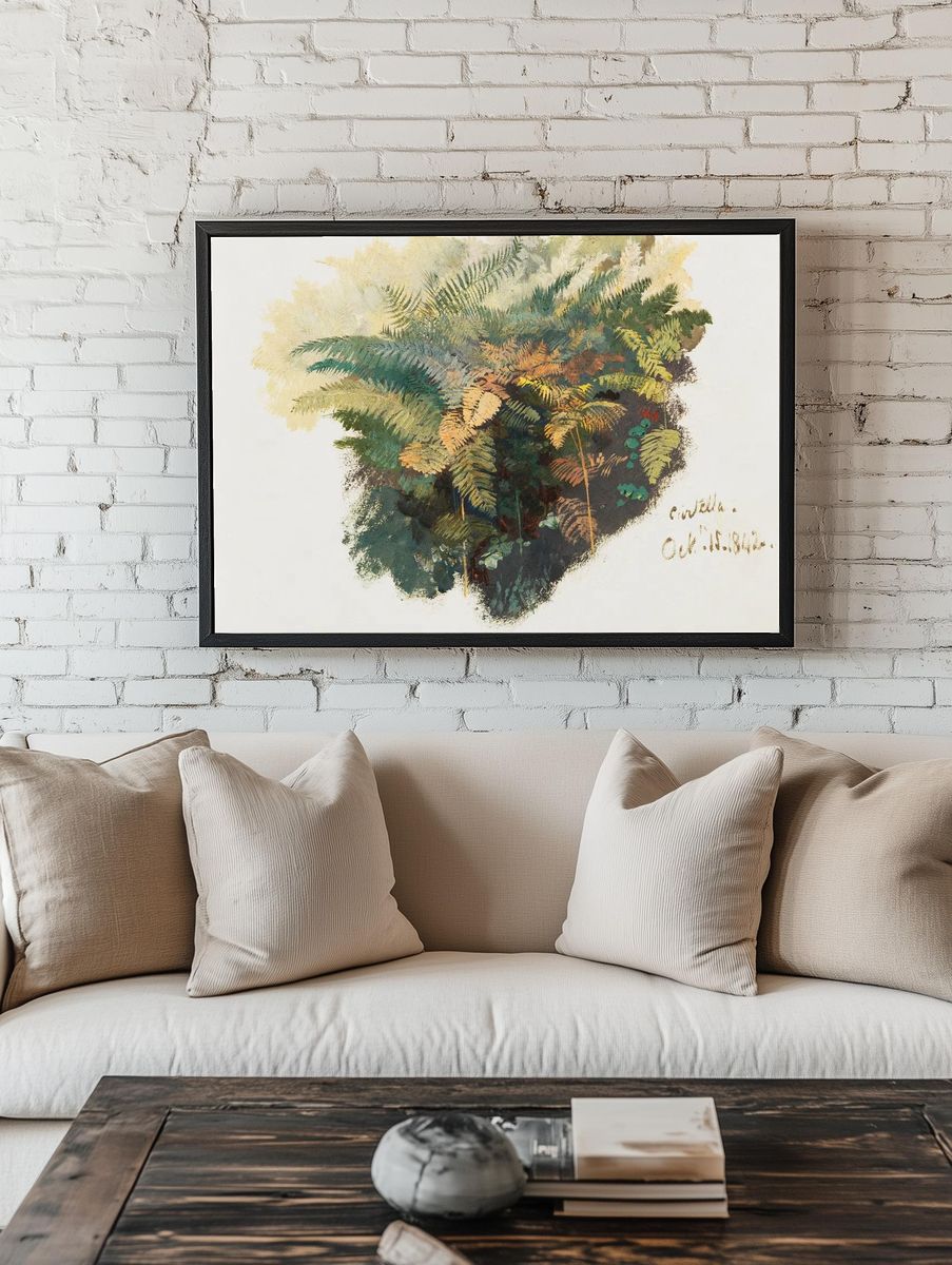 Fern Study — Botanical Print room preview