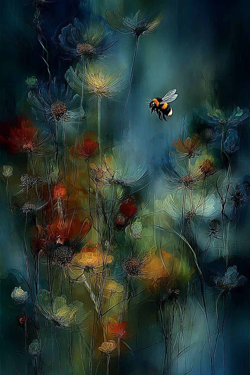 Floral Dreamscape — Botanical Print. poster detail