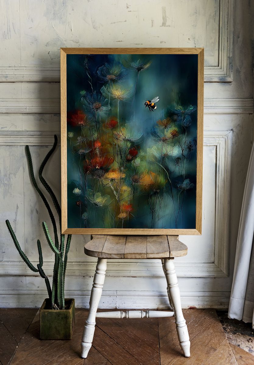 Floral Dreamscape — Botanical Print room preview