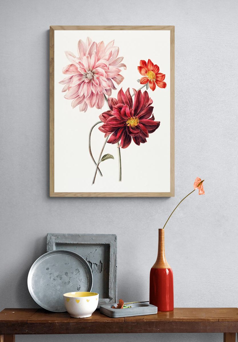 Floral Bouquet — Botanical Print. — room view 3