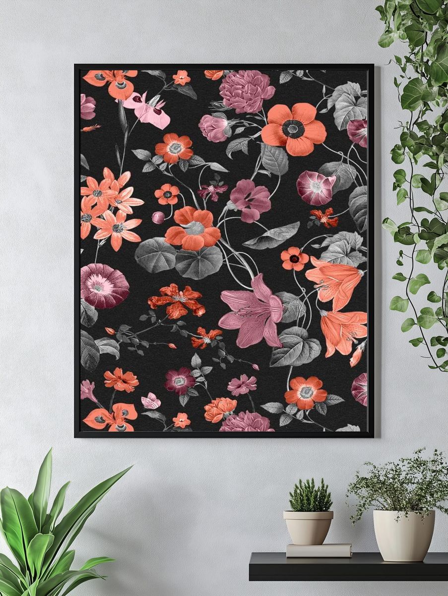 Floral Elegance — Botanical Print. — room view 4