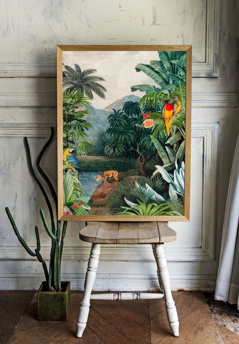 Tropical Paradise — Botanical Print. — room view 1