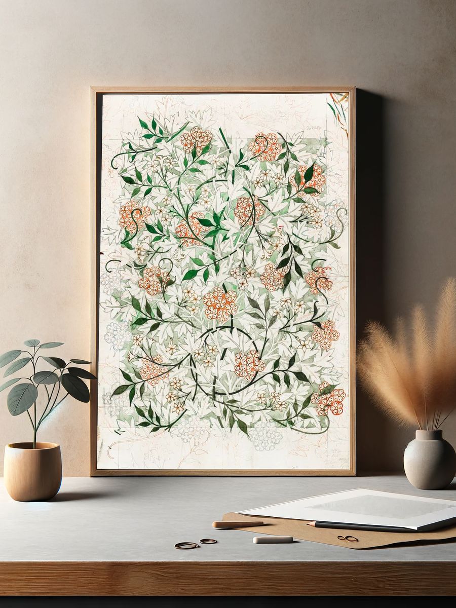 Floral Pattern — Botanical Print. — room view 2
