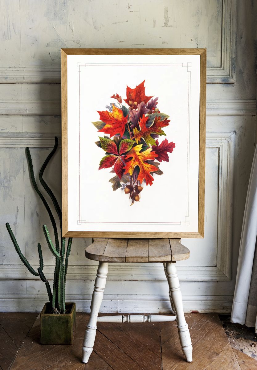 Autumn Leaves — Botanical Print room preview