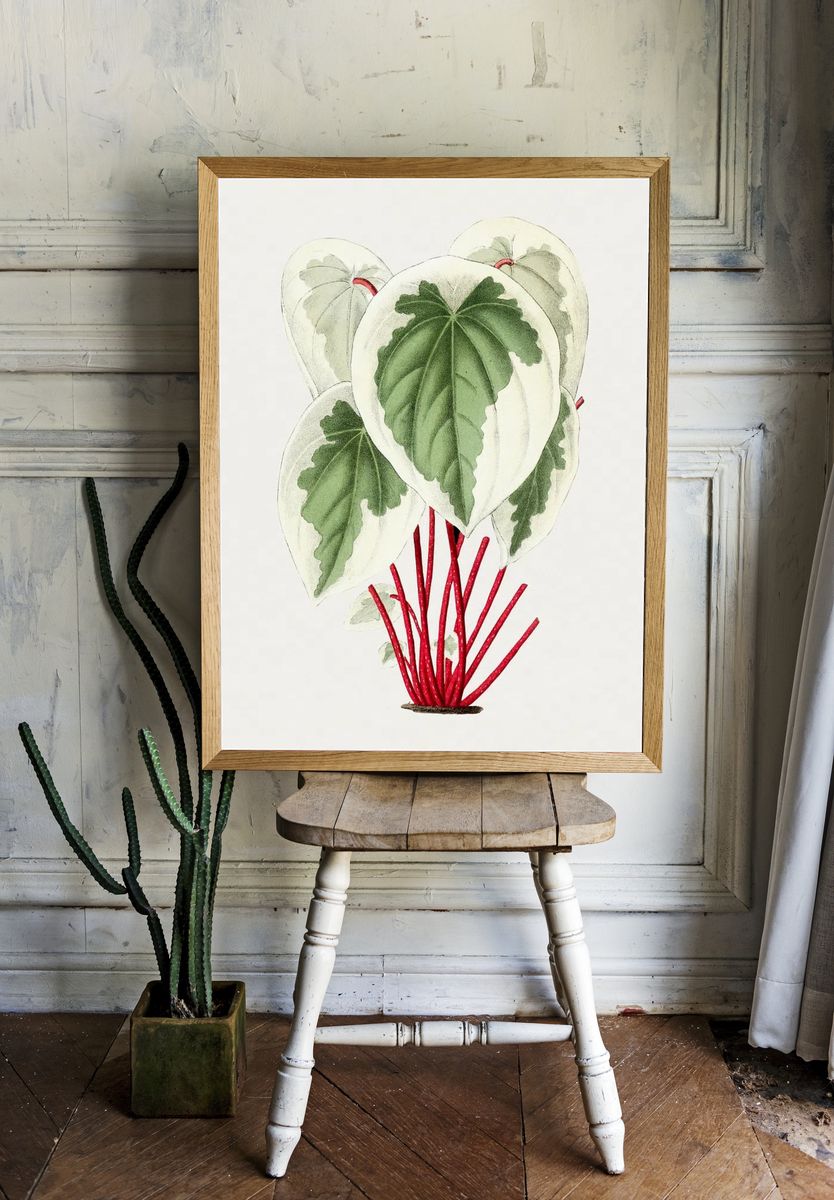 Tropical Leaves Botanical Print room preview