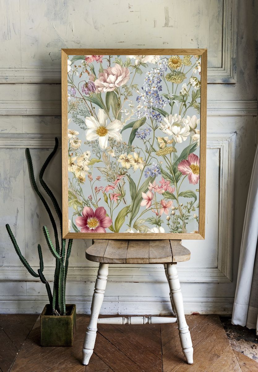 Floral Garden — Botanical Print room preview