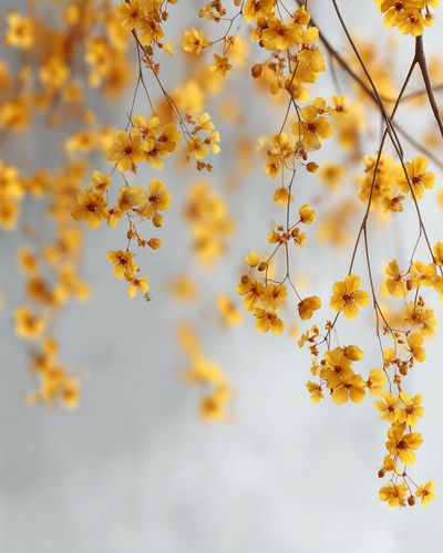 Yellow Floral Botanical Poster. poster print