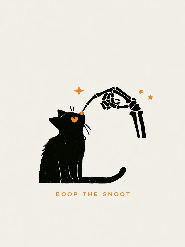 Boop the Snoot Cat Typography Poster. poster — typography art