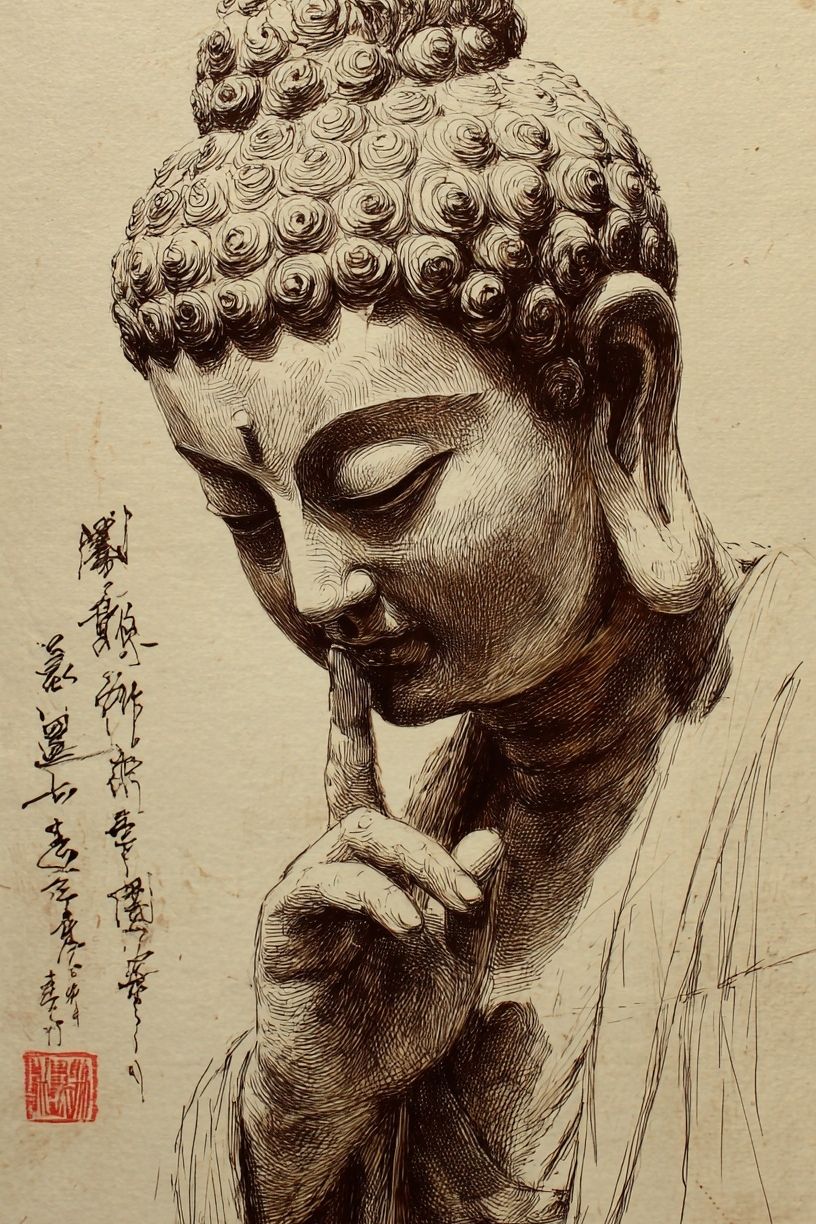Buddha Meditation — Fine Art Print. poster — fine-art art