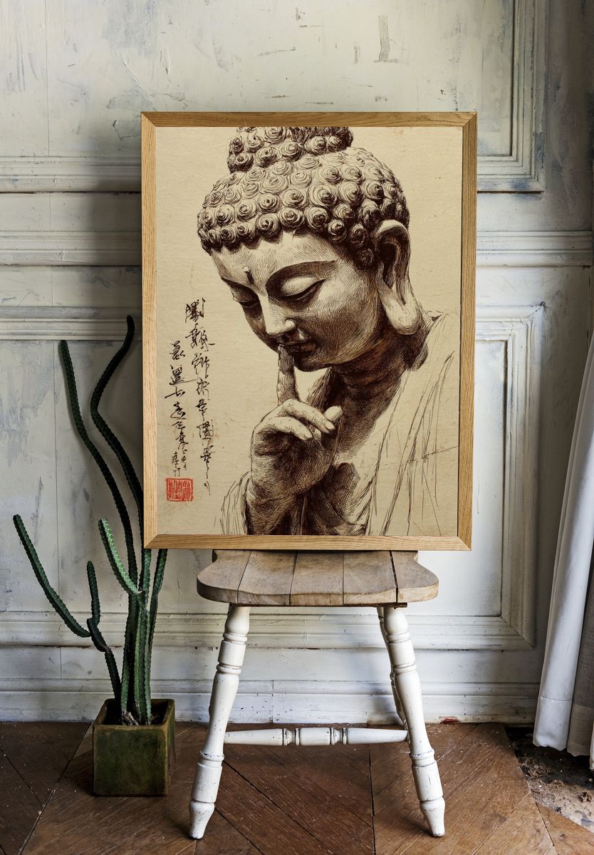 Buddha Meditation — Fine Art Print room preview
