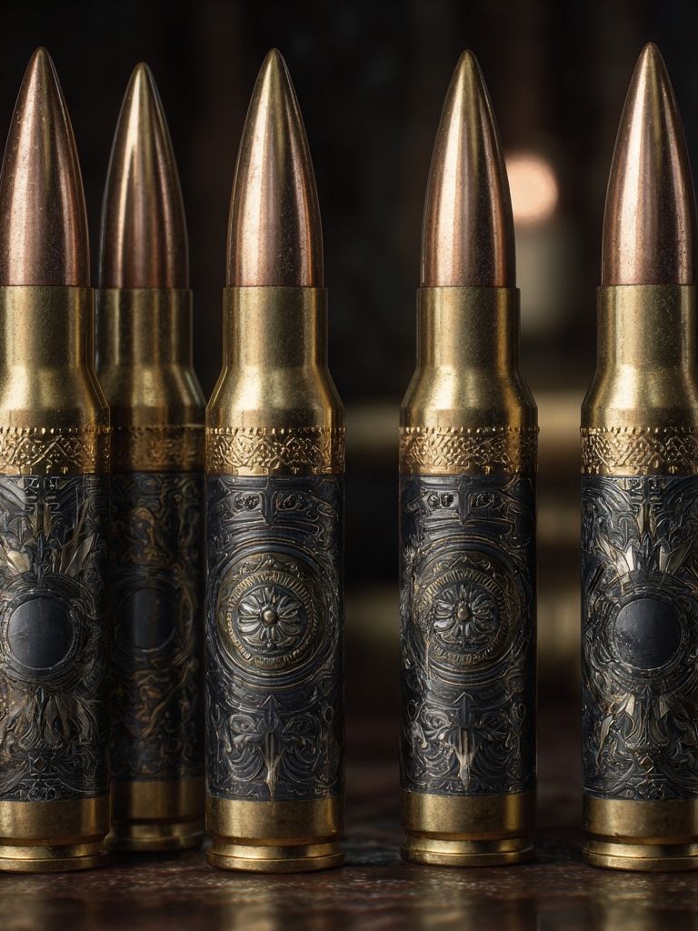 Ornate Bullet Still Life Print. poster detail