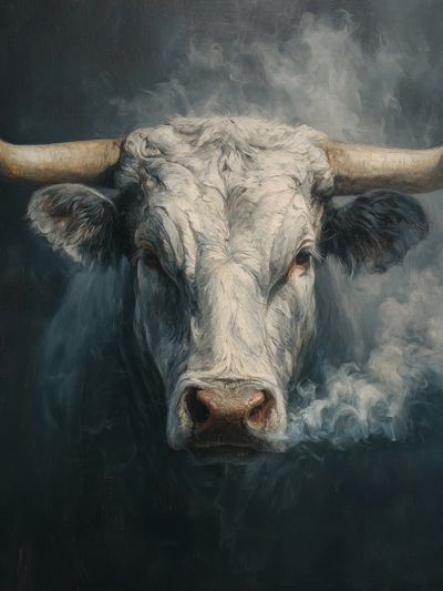 Majestic Bull — Fine Art Print. poster print