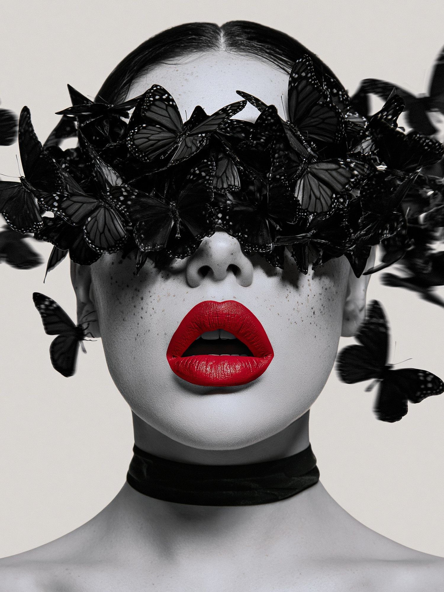 Butterfly Veil Portrait Print. poster — photography art