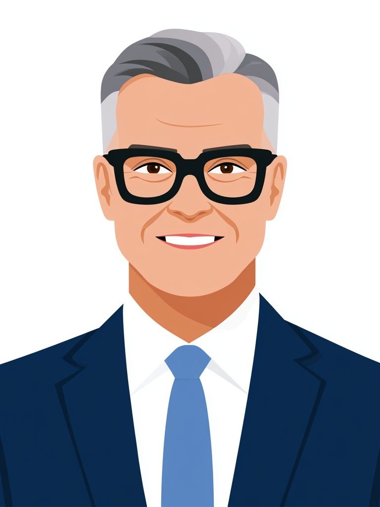 Businessman Portrait Illustration Poster. poster detail