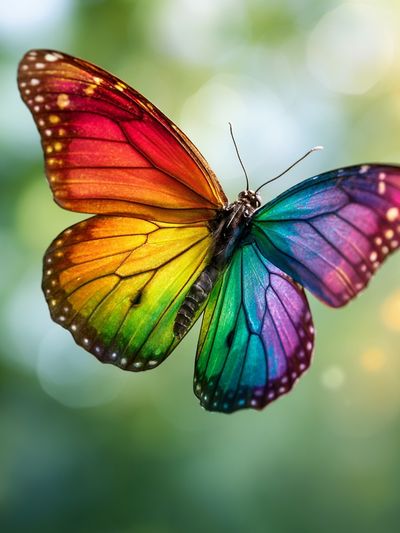 Rainbow Butterfly Photography Poster. poster