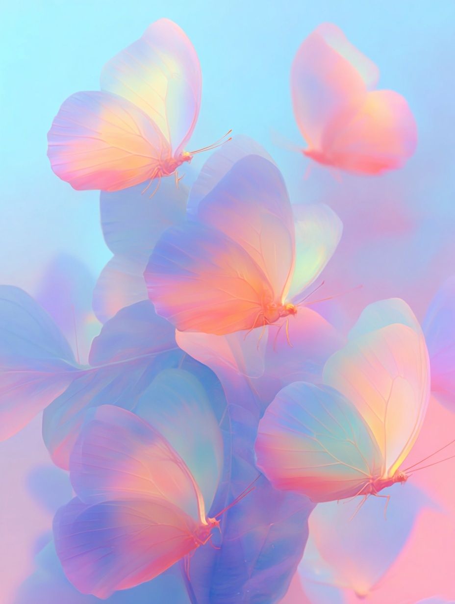 Pastel Butterfly Dream Poster. poster detail