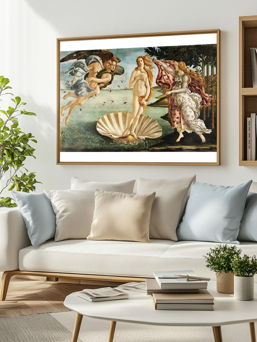 The Birth of Venus — Fine Art Print. — room view 2