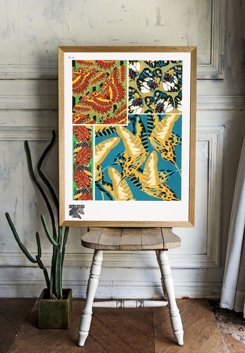 Butterfly Patterns — Vintage Print. — room view 1