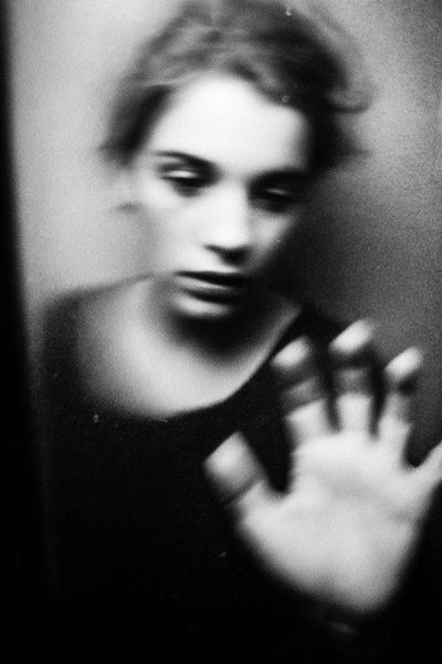 Blurred Woman Portrait Photography Poster. poster