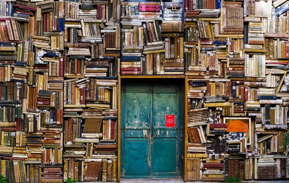 Bookshelf Wall — Photography Print. poster — photography art