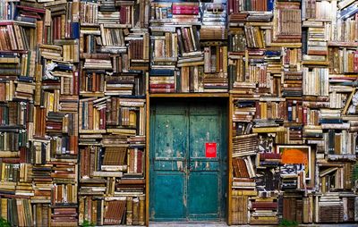 Bookshelf Wall — Photography Print. poster