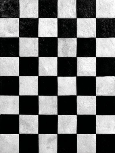 Black and White Checkerboard Poster.