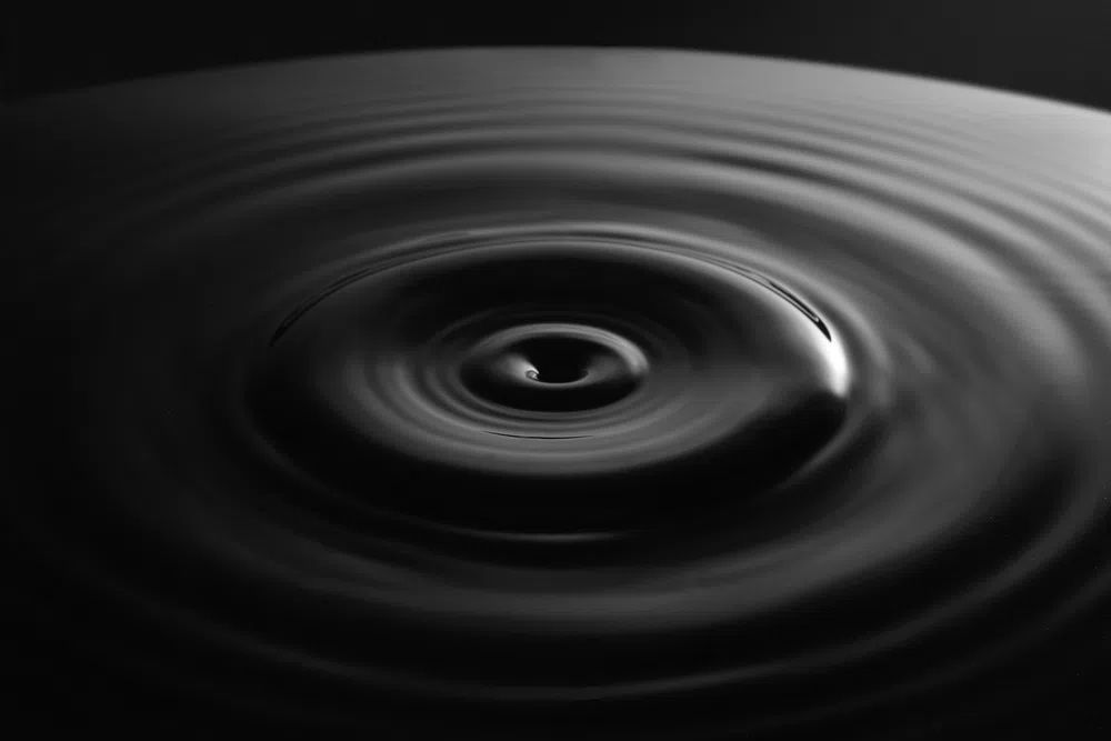 Black Water Ripple — Photography Print. poster detail