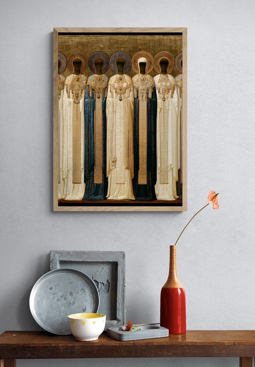 Byzantine Saints Fine-Art Print. — room view 3