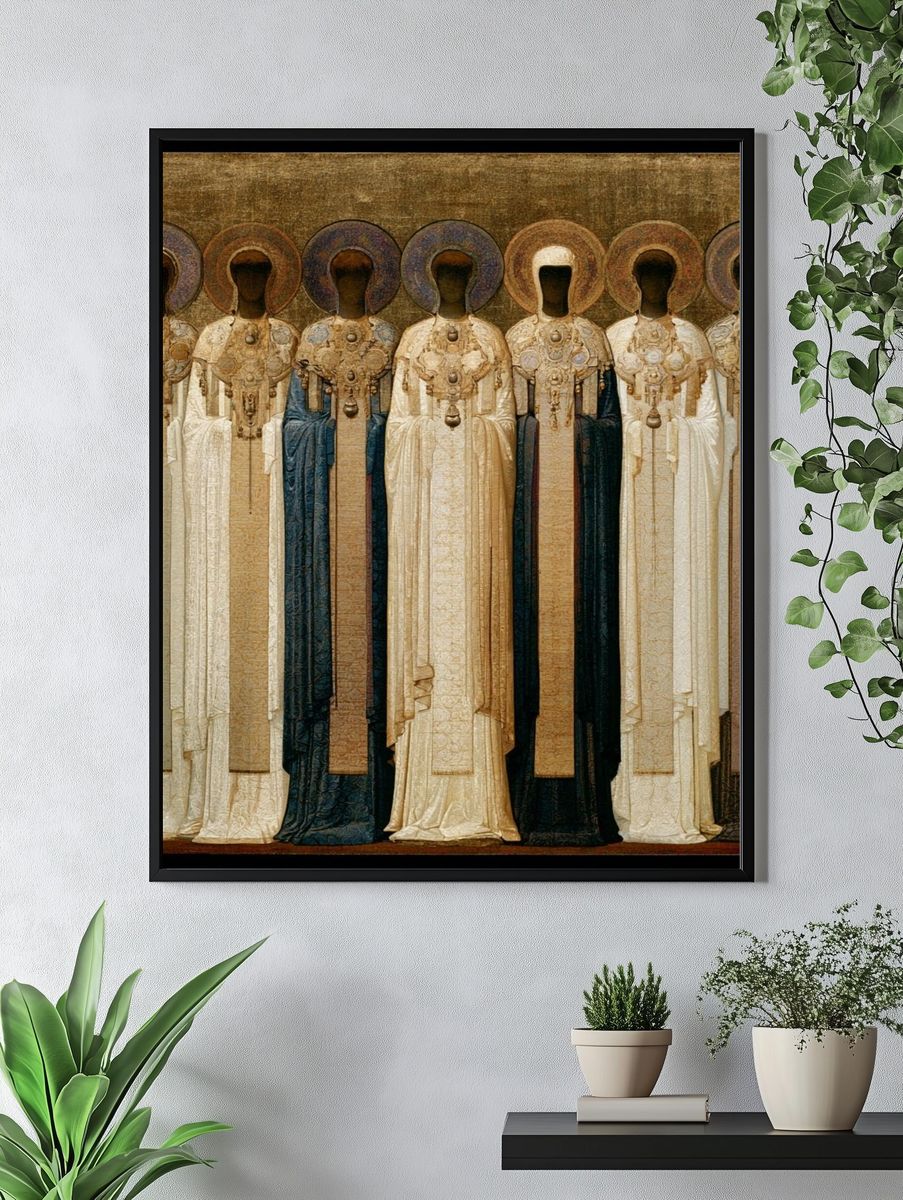 Byzantine Saints Fine-Art Print. — room view 4