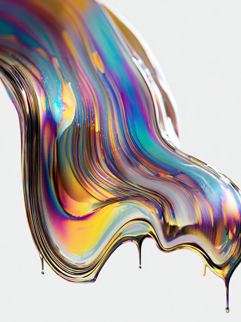 Colorful Abstract Fluid Art Poster. poster — abstract art