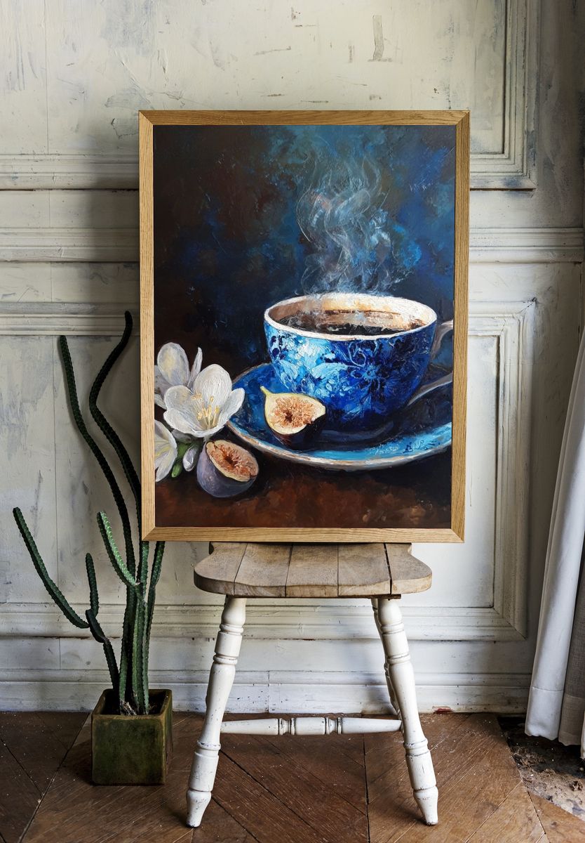 Coffee and Figs — Fine Art Print. room preview