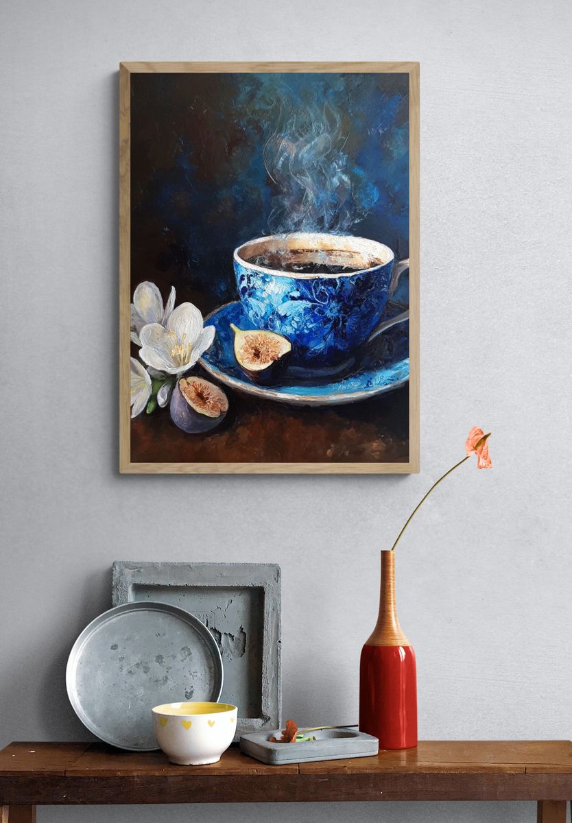 Coffee and Figs — Fine Art Print. — room view 3