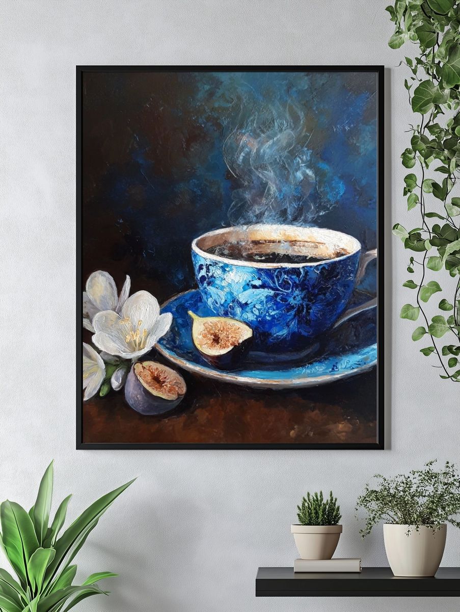 Coffee and Figs — Fine Art Print. — room view 4
