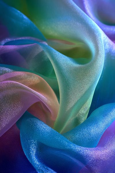 Colorful Silk Fabric Abstract Poster. poster print