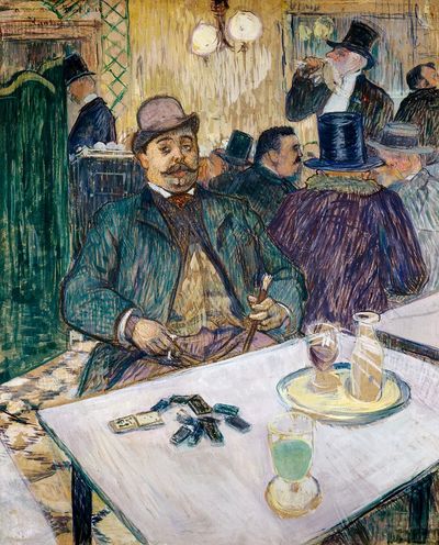 Cafe Scene — Fine Art Print. poster