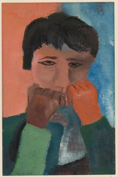 Contemplative Figure — Fine Art Print. poster print