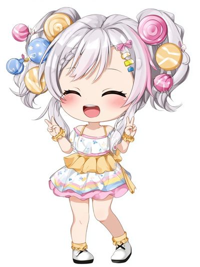 Cute Candy Girl — Anime Print. poster print
