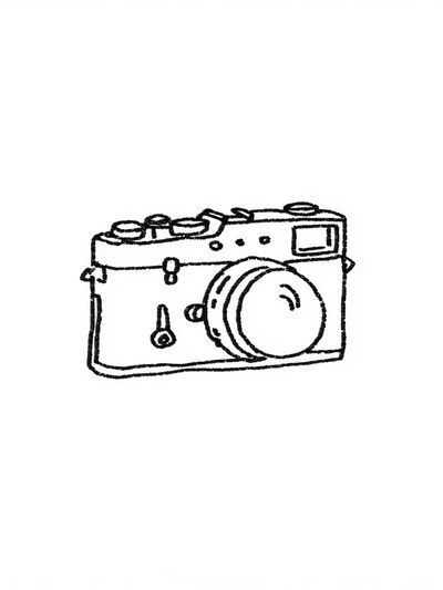 Camera Line-Art Poster. poster