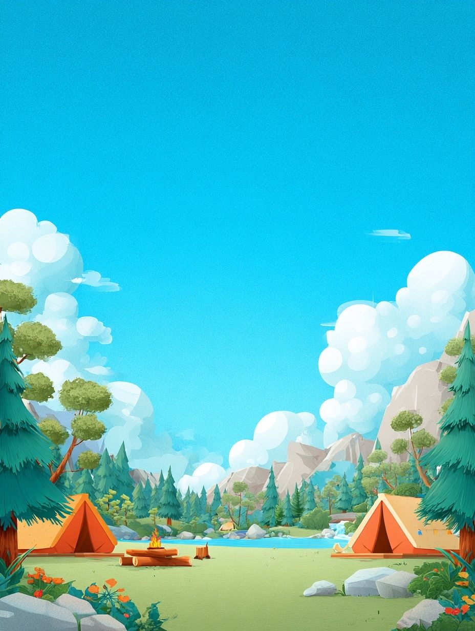 Camping Adventure — Illustration Print. poster — illustration art
