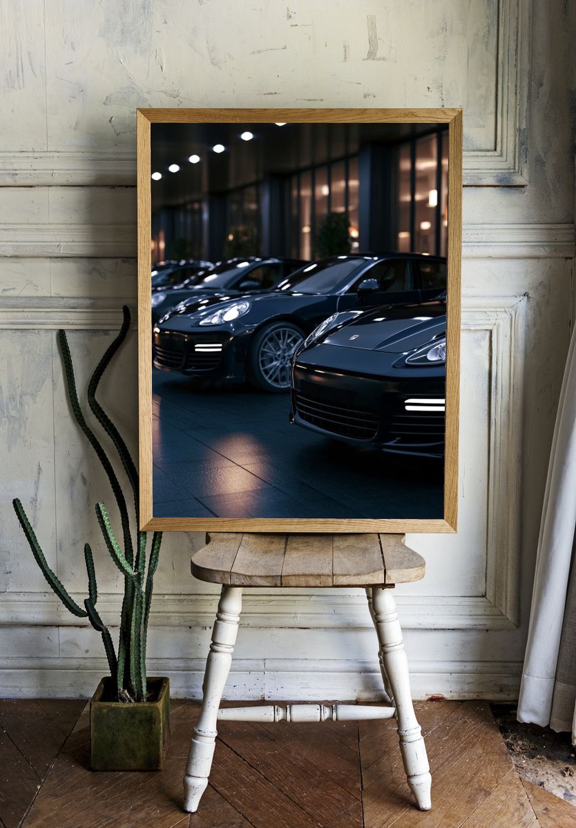 Luxury Sports Cars Photography Poster. room preview