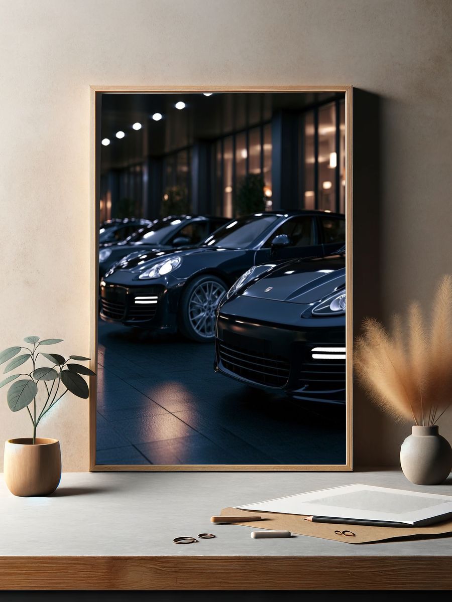 Luxury Sports Cars Photography Poster. — room view 2