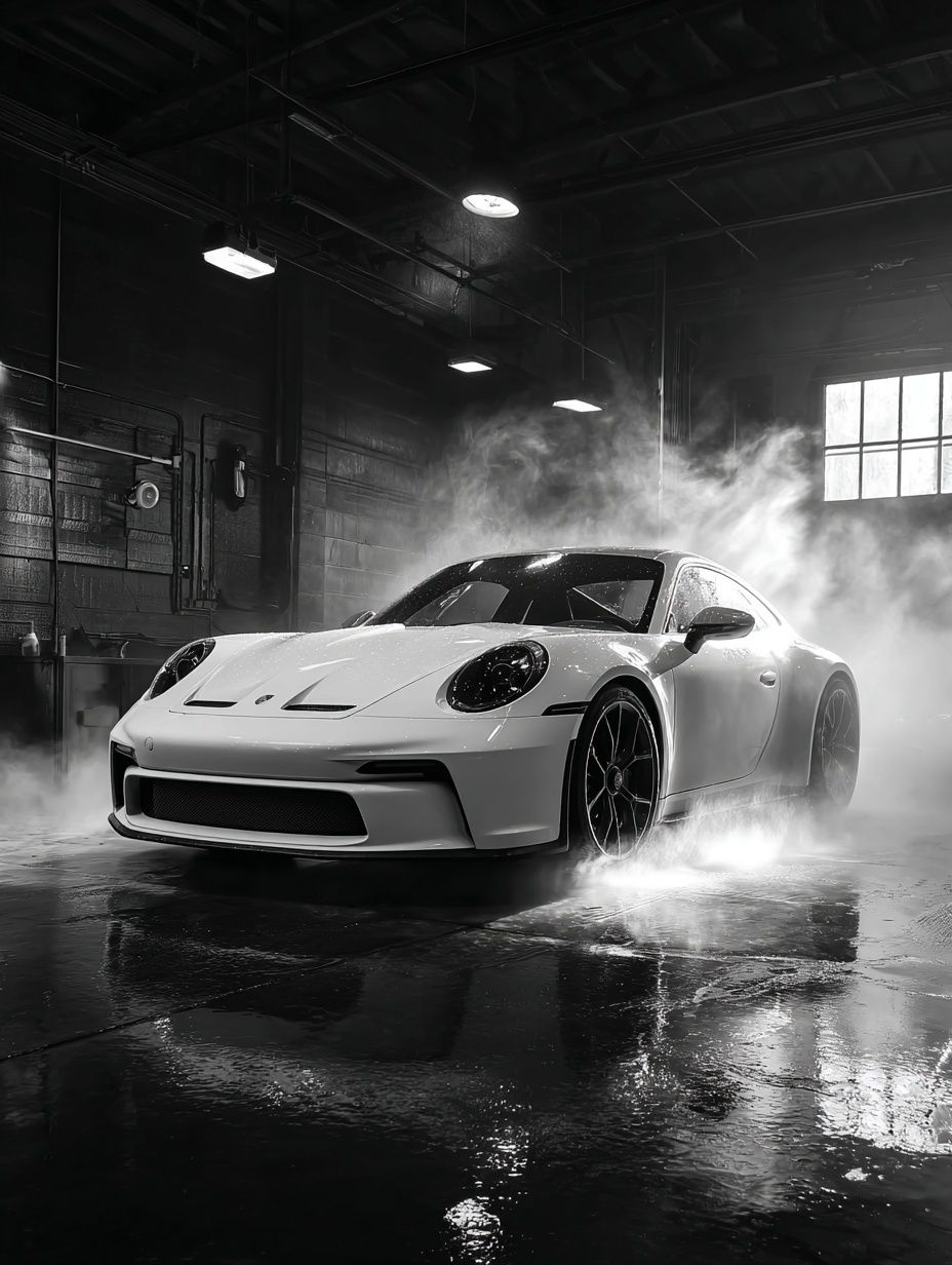 Porsche 911 in Smoke — Photography Print. poster detail