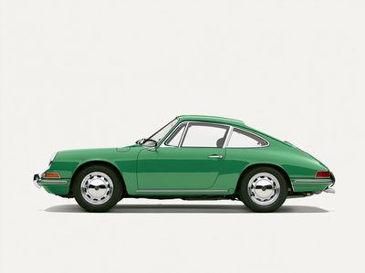 Green Classic Sports Car Photography Poster. poster print