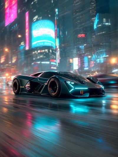 Futuristic Sports Car