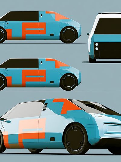 Futuristic Concept Car Photography Poster. poster