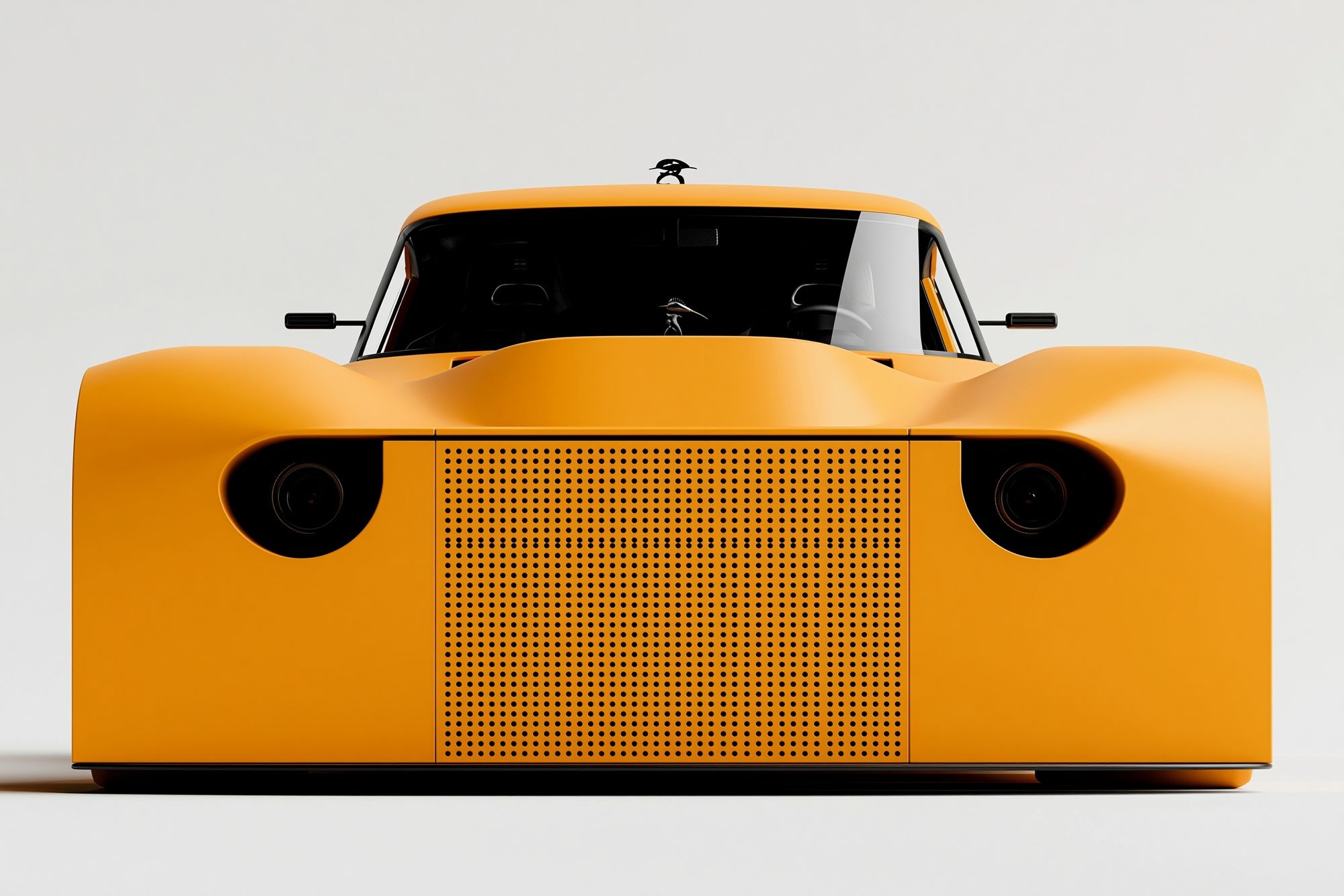 Yellow Concept Car Photography Poster. poster detail