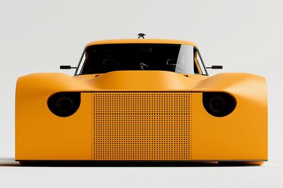 Yellow Concept Car Photography Poster. poster