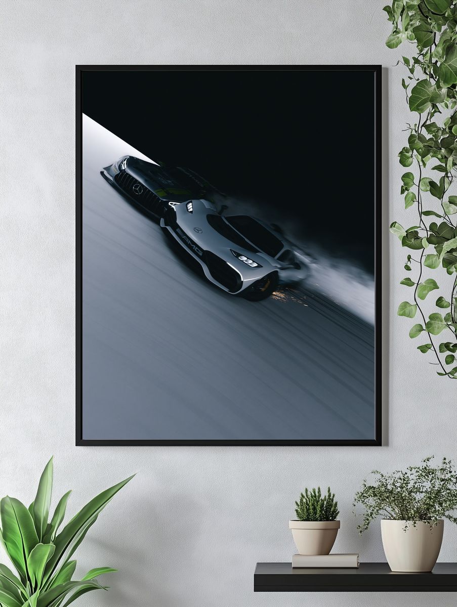 Mercedes-AMG GT Drift Photography Poster. — room view 4