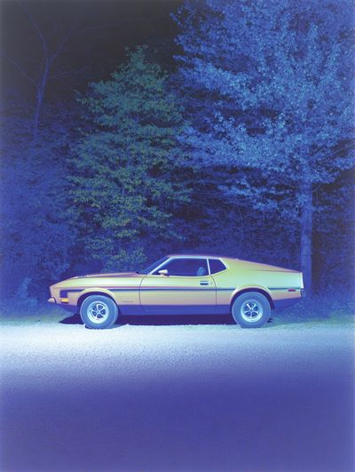 Classic Car at Night — Photography Print. poster print