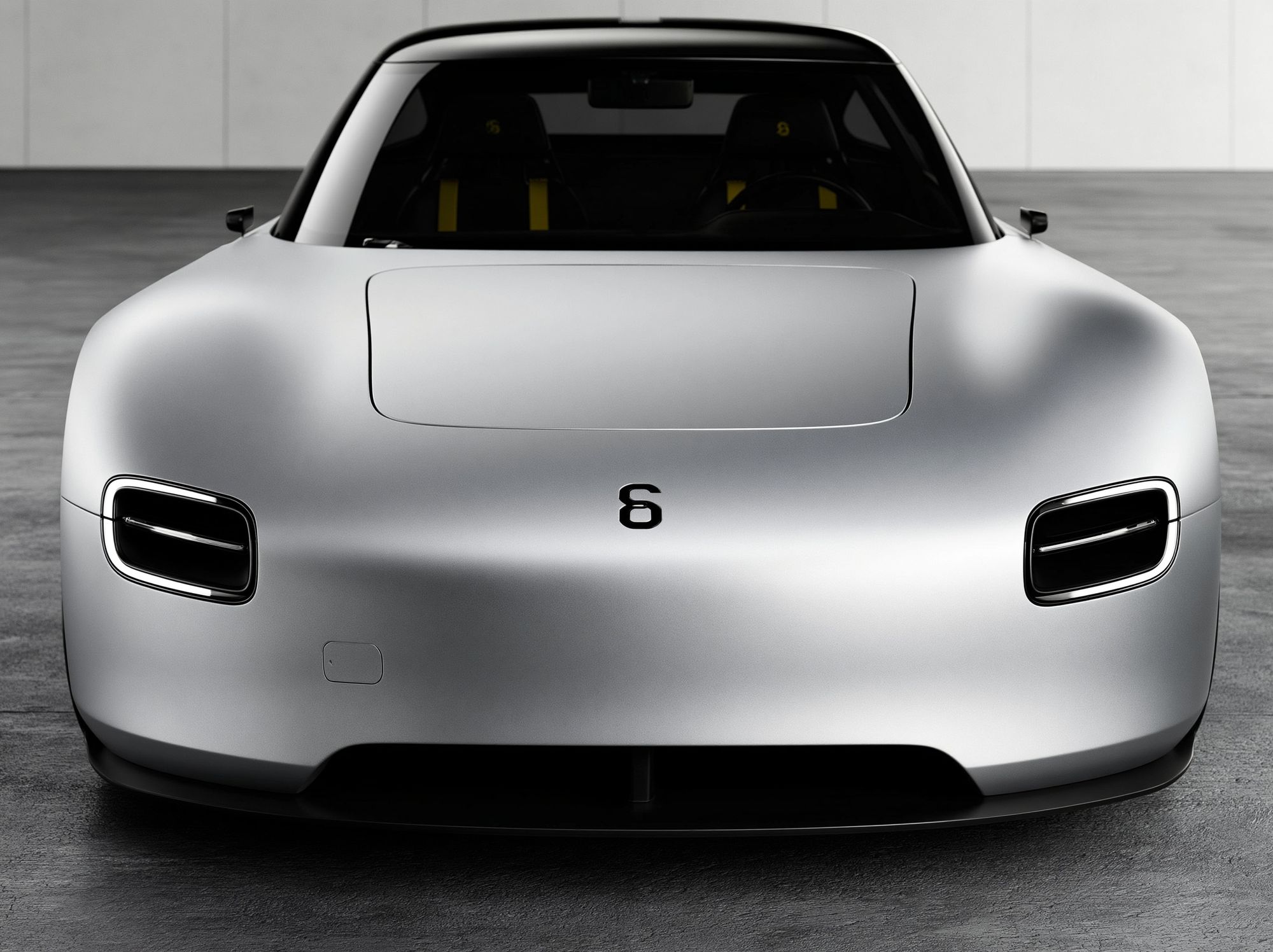 Minimalist Electric Sports Car Poster. poster detail